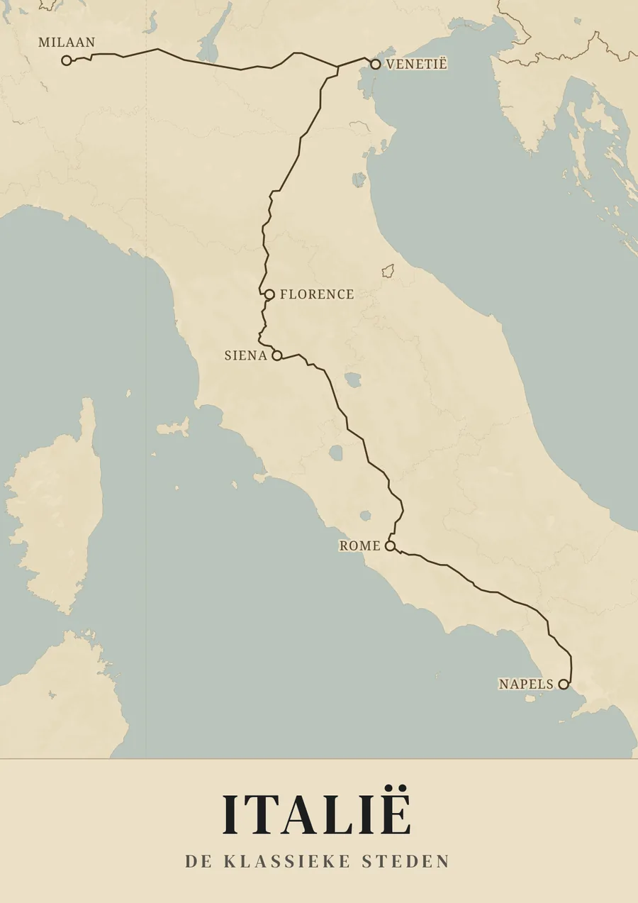 Reisposter van Italië: de klassieke steden